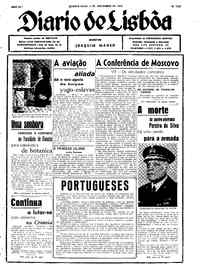 Quarta,  3 de Novembro de 1943 (1ª edição)