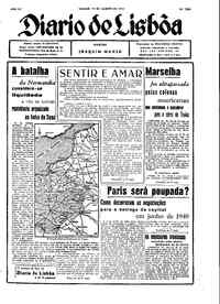Sábado, 19 de Agosto de 1944 (1ª edição)