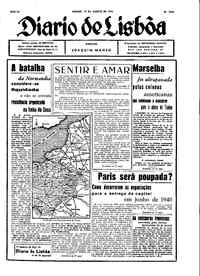 Sábado, 19 de Agosto de 1944 (2ª edição)