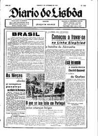 Sábado,  9 de Setembro de 1944 (1ª edição)