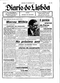 Domingo,  8 de Outubro de 1944 (1ª edição)