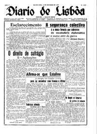 Quinta,  8 de Novembro de 1945