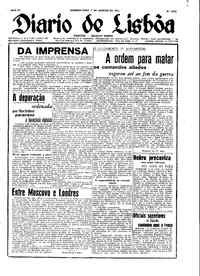 Segunda,  7 de Janeiro de 1946 (2ª edição)