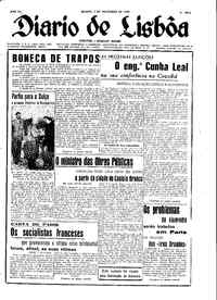 Sábado,  5 de Novembro de 1949 (1ª edição)