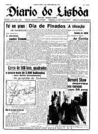 Quinta,  2 de Novembro de 1950