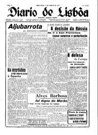 Terça, 14 de Agosto de 1951 (1ª edição)