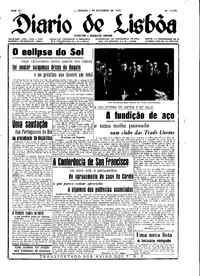 Sábado,  1 de Setembro de 1951