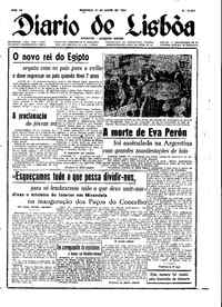 Domingo, 27 de Julho de 1952 (1ª edição)