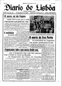 Domingo, 27 de Julho de 1952 (2ª edição)