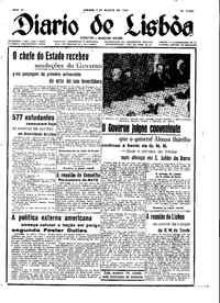 Sábado,  9 de Agosto de 1952 (1ª edição)