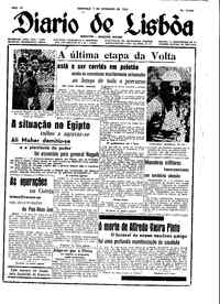 Domingo,  7 de Setembro de 1952 (1ª edição)