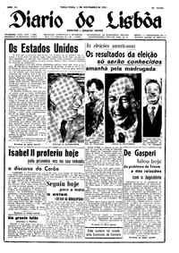 Terça,  4 de Novembro de 1952