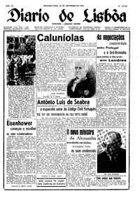 Segunda, 10 de Novembro de 1952 (1ª edição)