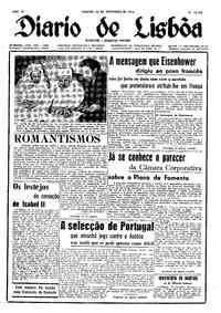 Sábado, 22 de Novembro de 1952