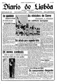 Sábado, 29 de Novembro de 1952