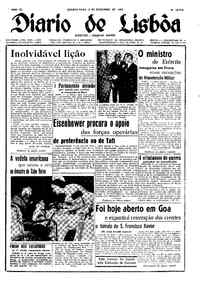 Quarta,  3 de Dezembro de 1952