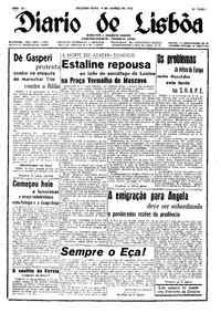 Segunda,  9 de Março de 1953