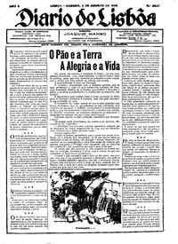 Sábado,  4 de Agosto de 1928 (1ª edição)