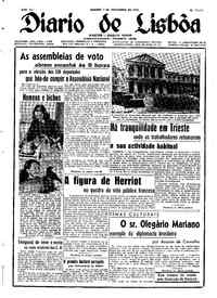 Sábado,  7 de Novembro de 1953