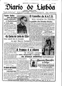 Quarta,  1 de Setembro de 1954