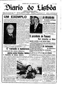 Segunda,  3 de Janeiro de 1955