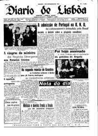 Sábado,  3 de Dezembro de 1955 (1ª edição)