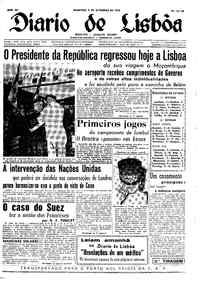 Domingo,  9 de Setembro de 1956 (2ª edição)