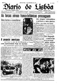 Quinta,  1 de Novembro de 1956 (1ª edição)