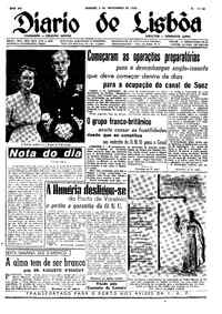 Sábado,  3 de Novembro de 1956 (1ª edição)