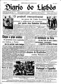 Quarta, 28 de Agosto de 1957 (1ª edição)