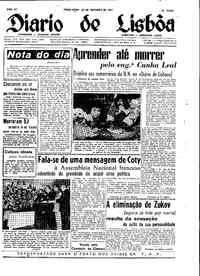 Terça, 29 de Outubro de 1957 (1ª edição)