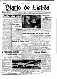 Sábado,  5 de Abril de 1958 (2ª edição)