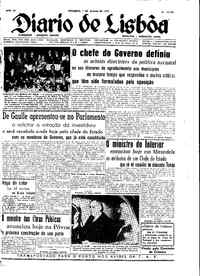 Domingo,  1 de Junho de 1958 (1ª edição)