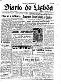 Sábado, 25 de Outubro de 1958 (3ª edição)