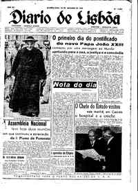 Quarta, 29 de Outubro de 1958 (1ª edição)