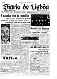 Quarta,  5 de Novembro de 1958 (1ª edição)