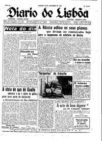 Sábado, 22 de Novembro de 1958