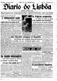 Quarta,  3 de Dezembro de 1958