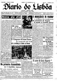 Sábado, 13 de Dezembro de 1958 (1ª edição)