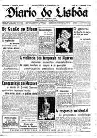 Segunda, 22 de Dezembro de 1958 (2ª edição)