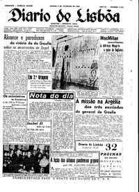 Sábado,  6 de Fevereiro de 1960 (1ª edição)