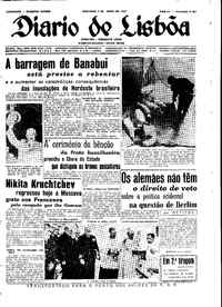 Domingo,  3 de Abril de 1960 (1ª edição)