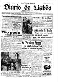 Segunda, 18 de Abril de 1960 (1ª edição)