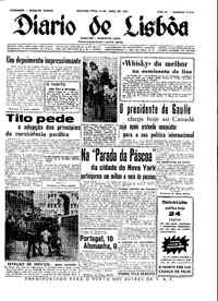 Segunda, 18 de Abril de 1960 (2ª edição)