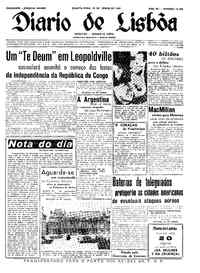 Quarta, 29 de Junho de 1960 (1ª edição)