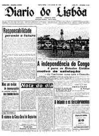 Sexta,  1 de Julho de 1960 (1ª edição)