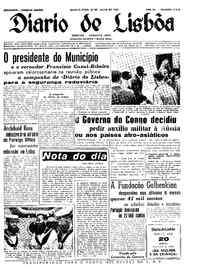 Quarta, 20 de Julho de 1960