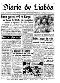 Sexta,  2 de Setembro de 1960