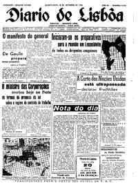 Quarta, 28 de Setembro de 1960