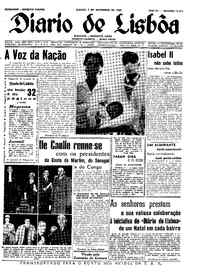 Sábado,  5 de Novembro de 1960